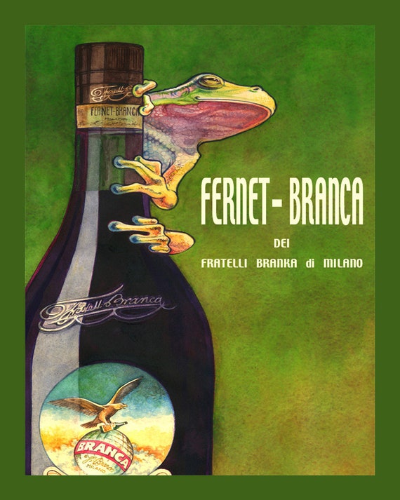 Bar Fernet Branca Frog Milan Milano Italy Italia Italian Liquor