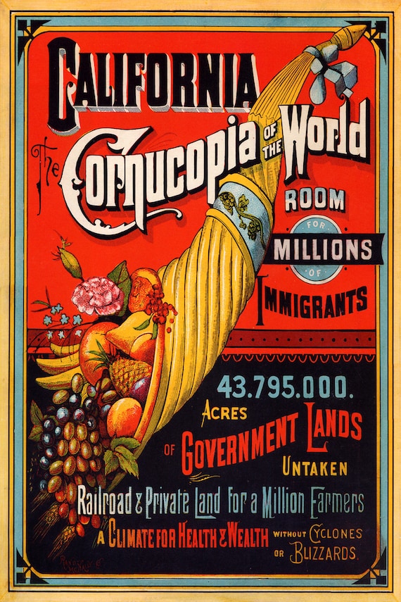 California Cornucopia of the World Fruits Vegetables Farms United