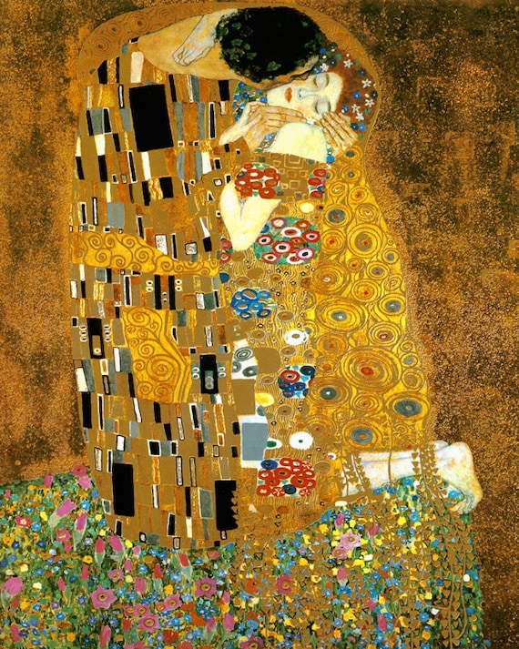 The Kiss 16x 1907 By Artist Gustav Klimt Etsy