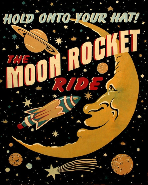 American Space Rockets Poster