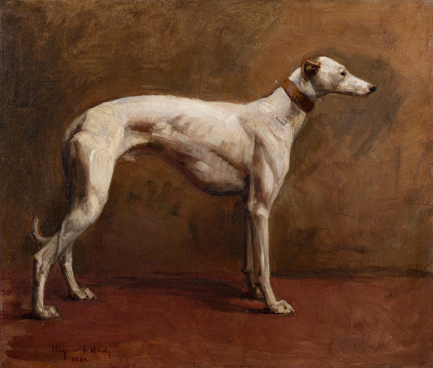 The White Greyhound Dog Friends Animal Painting by George Stubbs