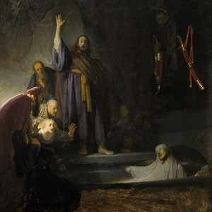 Rembrandt The Raising of Lazarus Amazing Quality Repro on Matte Paper or Canvas FREE SHIPPING in USA