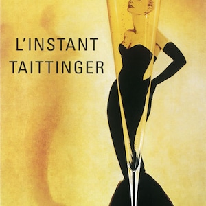 Vintage Champagne Taittinger Poster - Etsy