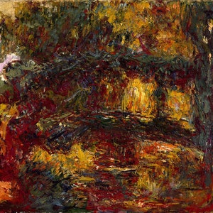 Claude Monet The Japanese Footbridge Giverny France French Amazing Quality Repro on Matte Paper or Canvas FREE SHIPPING in USA