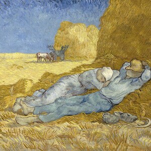Vincent Van Gogh The Siesta after Millet France French Amazing Quality Repro on Matte Paper or Canvas FREE SHIPPING in USA