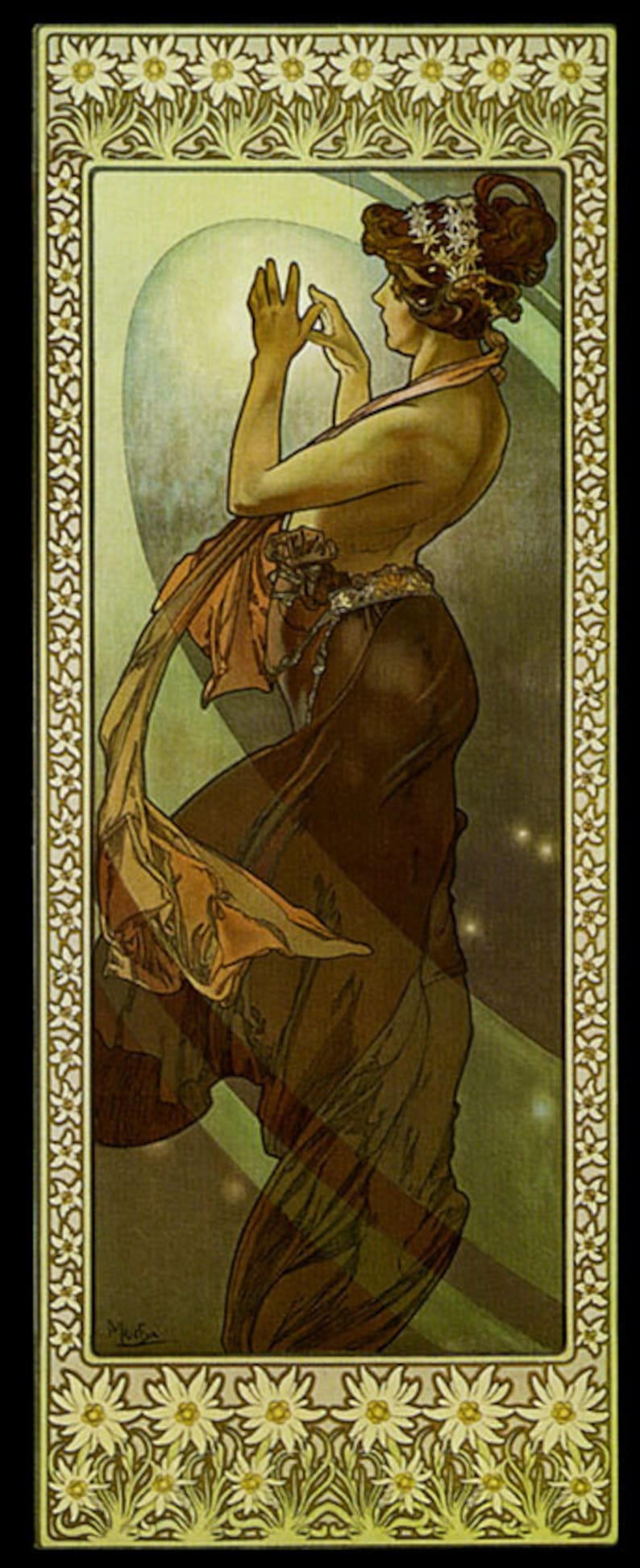 Mucha 1902 Pole Star Fashion Girl Lady by Alphonse Mucha | Etsy