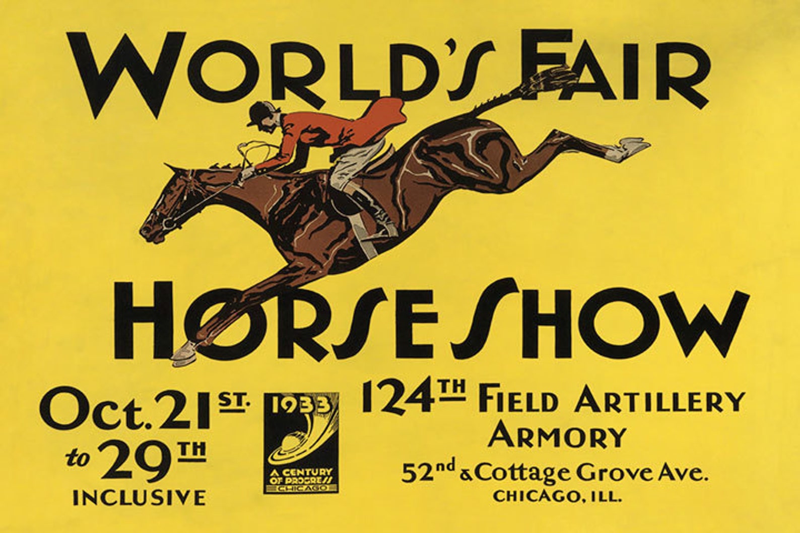 World's Fair Horse Show Chicago Illinois Equestrian Etsy