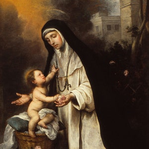 Bartolome Esteban Murillo Saint Rose de Lima Church Amazing Quality Repro on Matte Paper or Canvas FREE SHIPPING in USA