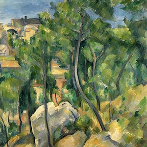 Paul Cezanne View of the Sea at L&#39; Estaque West of Marseille France Amazing Quality Repro on Matte Paper or Canvas FREE SHIPPING in USA