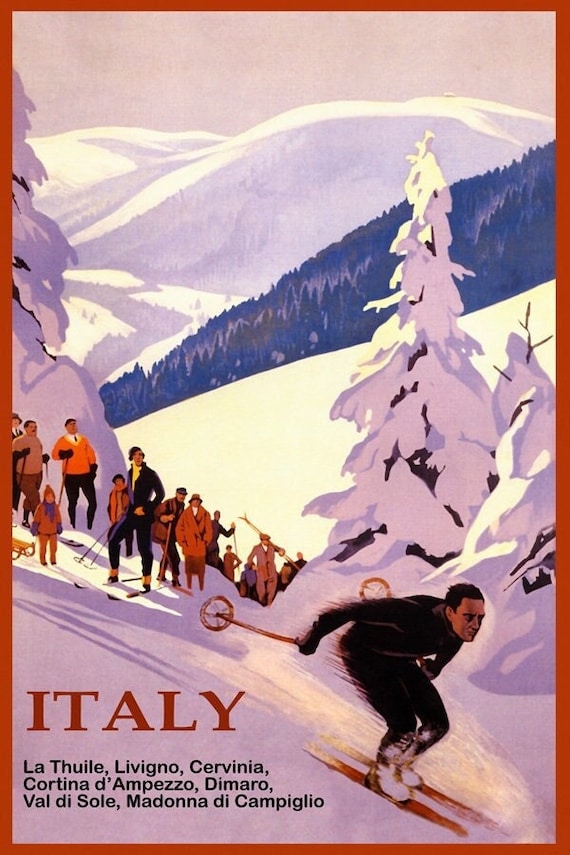 Winter Sports Cervinia Cortina Italy Downhill Skiing Ski Speed