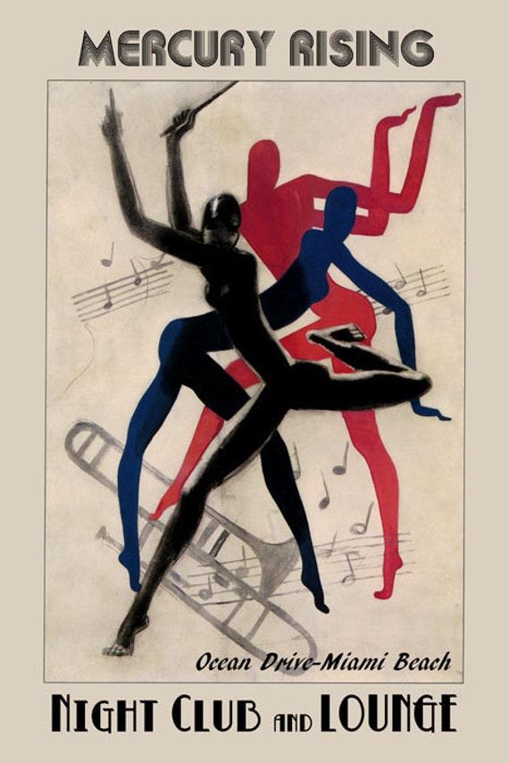Chicago Illinois Dance Jazz Music Theater Tourism Vintage Poster Repro FREE S//H