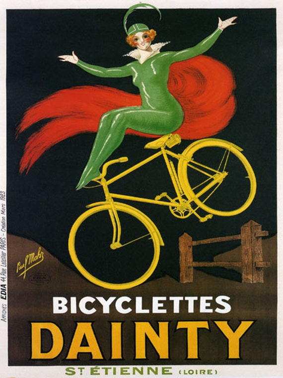 Tour de France Bicycle Bike 1957 Paris France Vintage Poster Repro FREE S//H USA