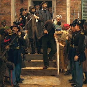 The Last Moments Of John Brown Abolitionist Kiss Slave&#39;s Baby Painting By Thomas Hovenden Repro on Matte Paper or Canvas FREE S/H in USA