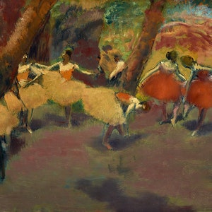Edgar Degas Before the Performance Ballet Dance Academy Show Amazing Quality Repro on Matte Paper or Canvas FREE SHIPPING in USA