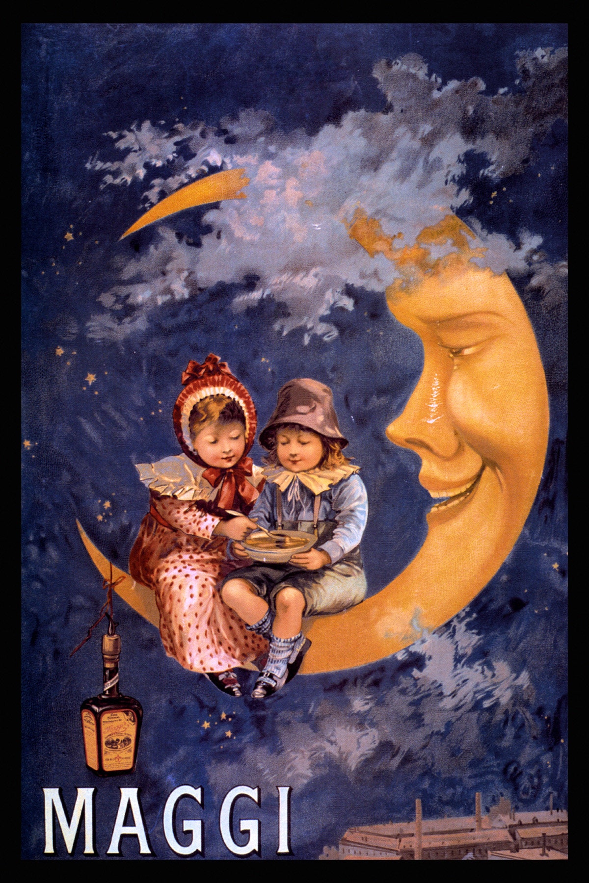 Affiche Vintage OEUFS MAGGI Rf8 - Poster Haute Qualité 50x70 Cm - Reproduction