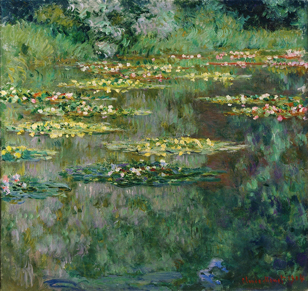 Claude Monet Le Bassin Des Nympheas Flowers Amazing Quality Repro