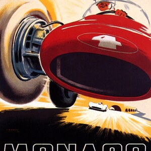 May 1955 Grand Prix Monaco Car Europe Automobile Race Fast - Etsy