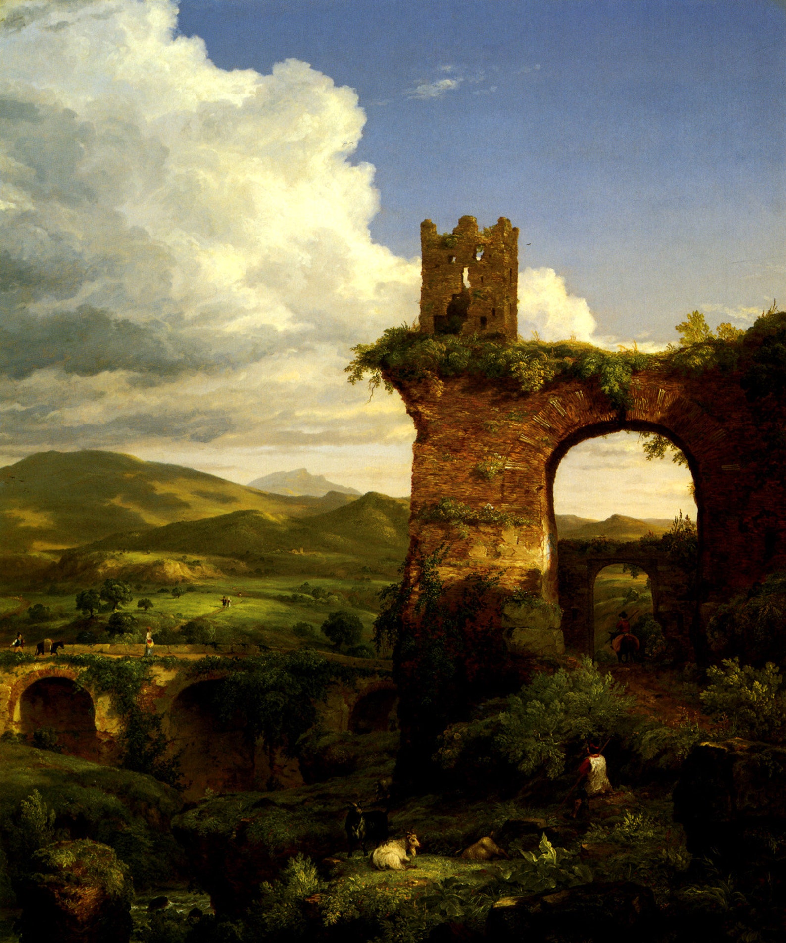 Thomas Cole Ruine Arch of Nero Ruin Reminder of the Transitory Glory of Empires Italian ...