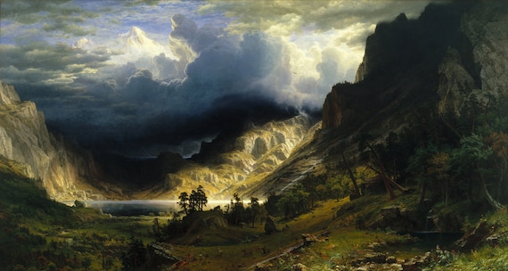 A Storm in the Rocky Mountains Mt. Rosalie American Landscape 1866