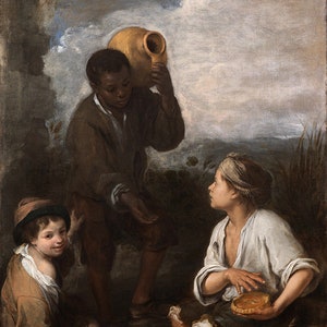 Bartolome Esteban Murillo Three Boys Amazing Quality Repro on Matte Paper or Canvas FREE SHIPPING in USA