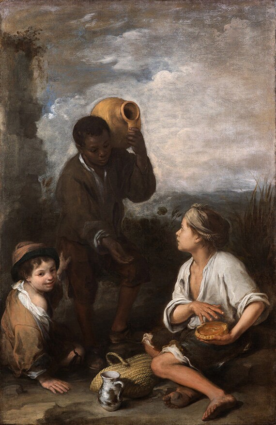 Bartolome Esteban Murillo The Baptism of Christ Giclee Paper Print Poster