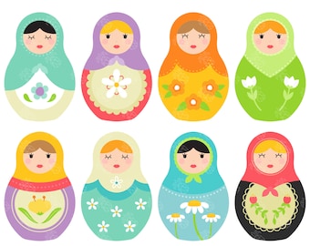 Resultado de imagen de matryoshka CLIPART