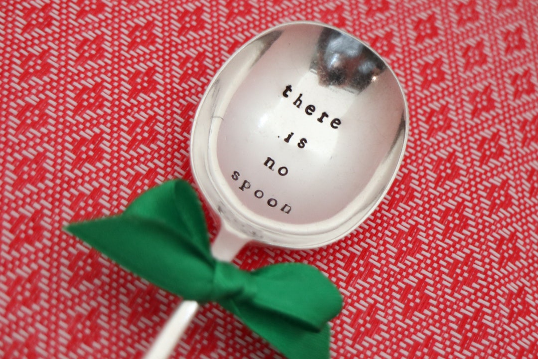 There is No Spoon the Matrix Movie Film Neo Quote Stamped Etsy
