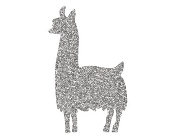 Llama - Iron On Decal - Matte & Glitter Heat Transfer Vinyl - Multiple Sizes - Birthday - DIY Craft - Llamas - Bday Party Craft - 003