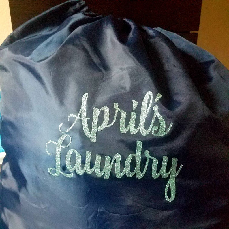 DIY Laundry Bag Iron On Decals Matte Heat Transfer Vinyl Etsy