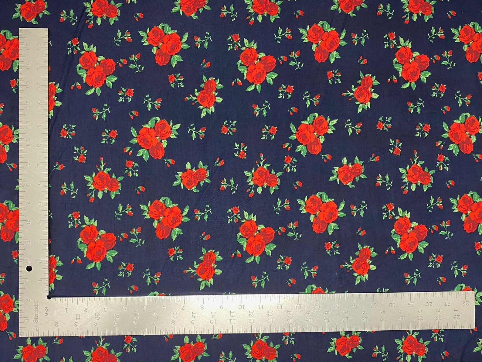 ITY Knit Floral Print Fabric by the yard Etsy