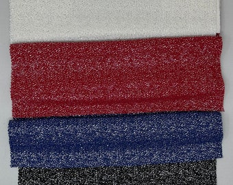 Shiny Lurex Polyester Spandex Fabric- Sold By the Yard
