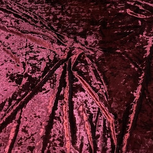 Crushed Velvet Velour Stretchy Fabric- Sold By the Yard