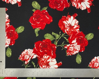 Floral Knit Fabric - Etsy