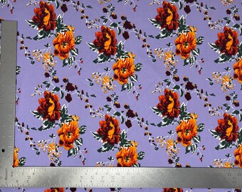 Liverpool Knit Floral Print Fabric- Sold By the Yard