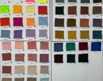 8x3 Yummy Brushed Rib Knit Solid Fabric- Sold By the Yard