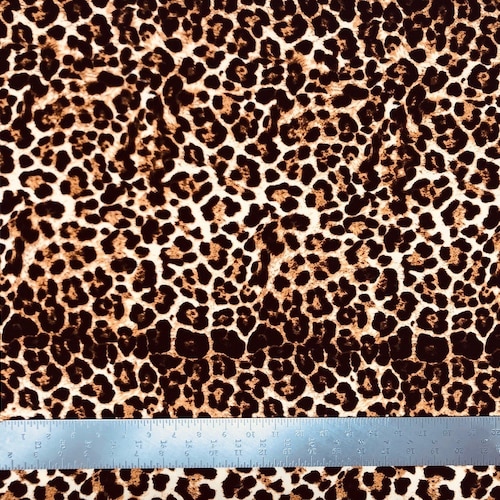 Liverpool Knit Animal Print Fabric by the Yard Etsy