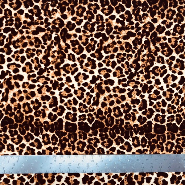Leopard Knit Fabric - Etsy