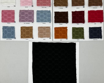 Honeycomb Knit Solid Fabric #2- Sold By the Yard
