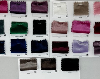 Velvet Stretch Solid Fabric- Sold By the Yard