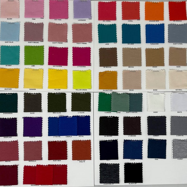 Cotton Lycra Spandex Jersey Knit Fabric #2- Sold By the Yard