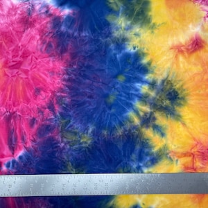 DTY Double Sided Brushed Knit Tie Dye Fabric- Sold By the Yard