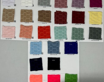 Honeycomb Knit Solid Fabric #1- Sold By the Yard