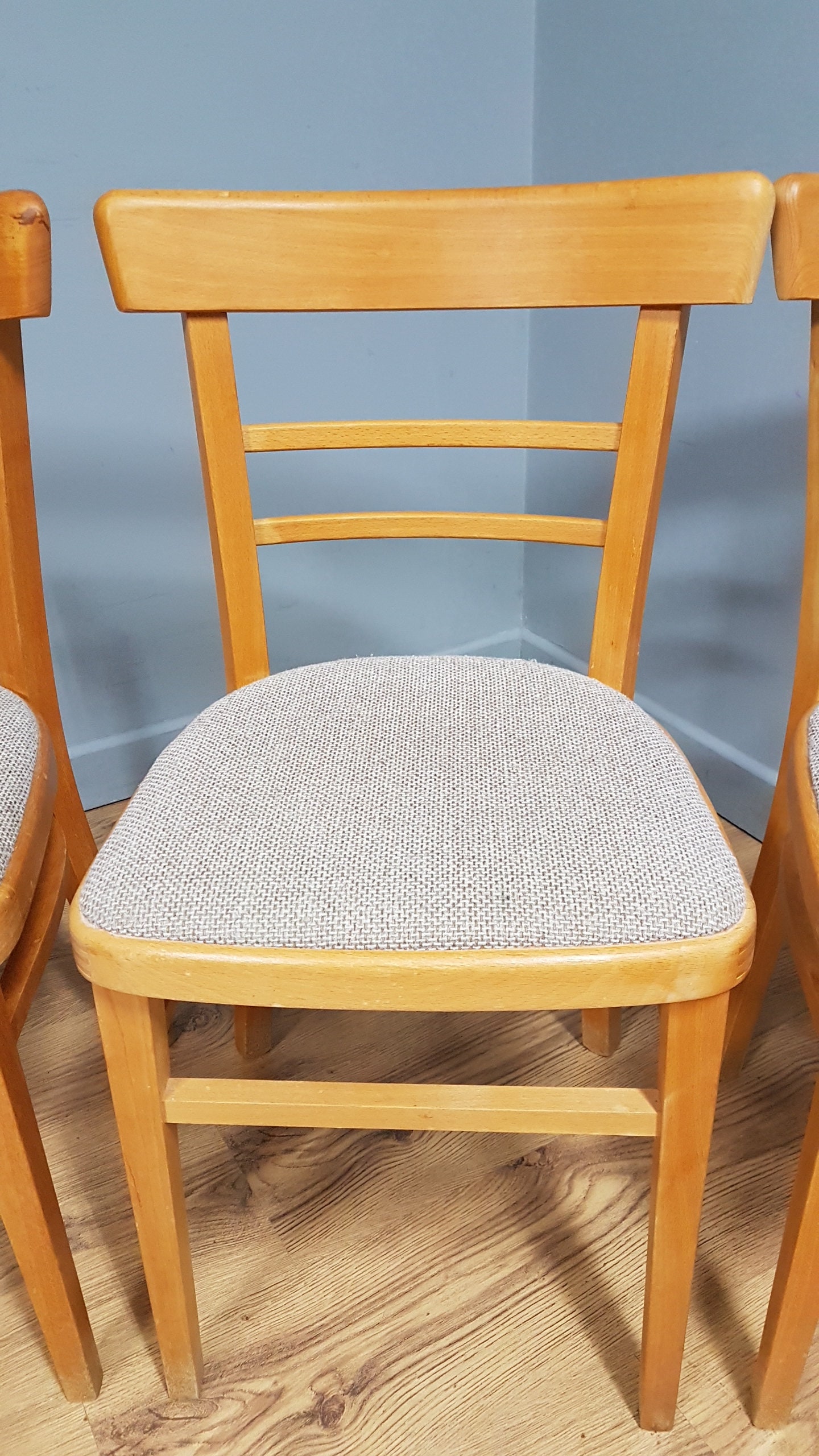 Set de cuatro sillas de cocina retro Bistro Bentwood sillas de | Etsy