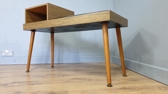 Vintage Retro Telephone Table With Cubby Hole Hall Seat Side Etsy