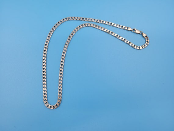 Vintage Sterling Silver Chunky Curb 