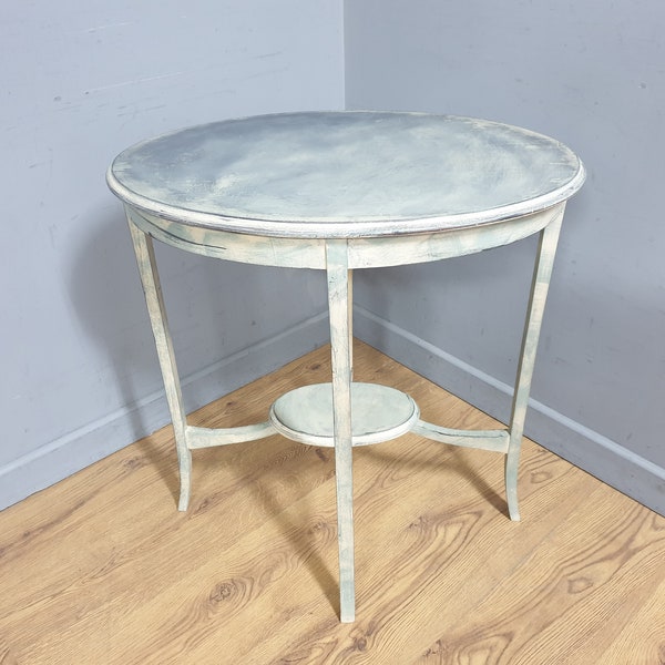 Distressed Shabby Chic French Style Hall Occasional Table Upcycled