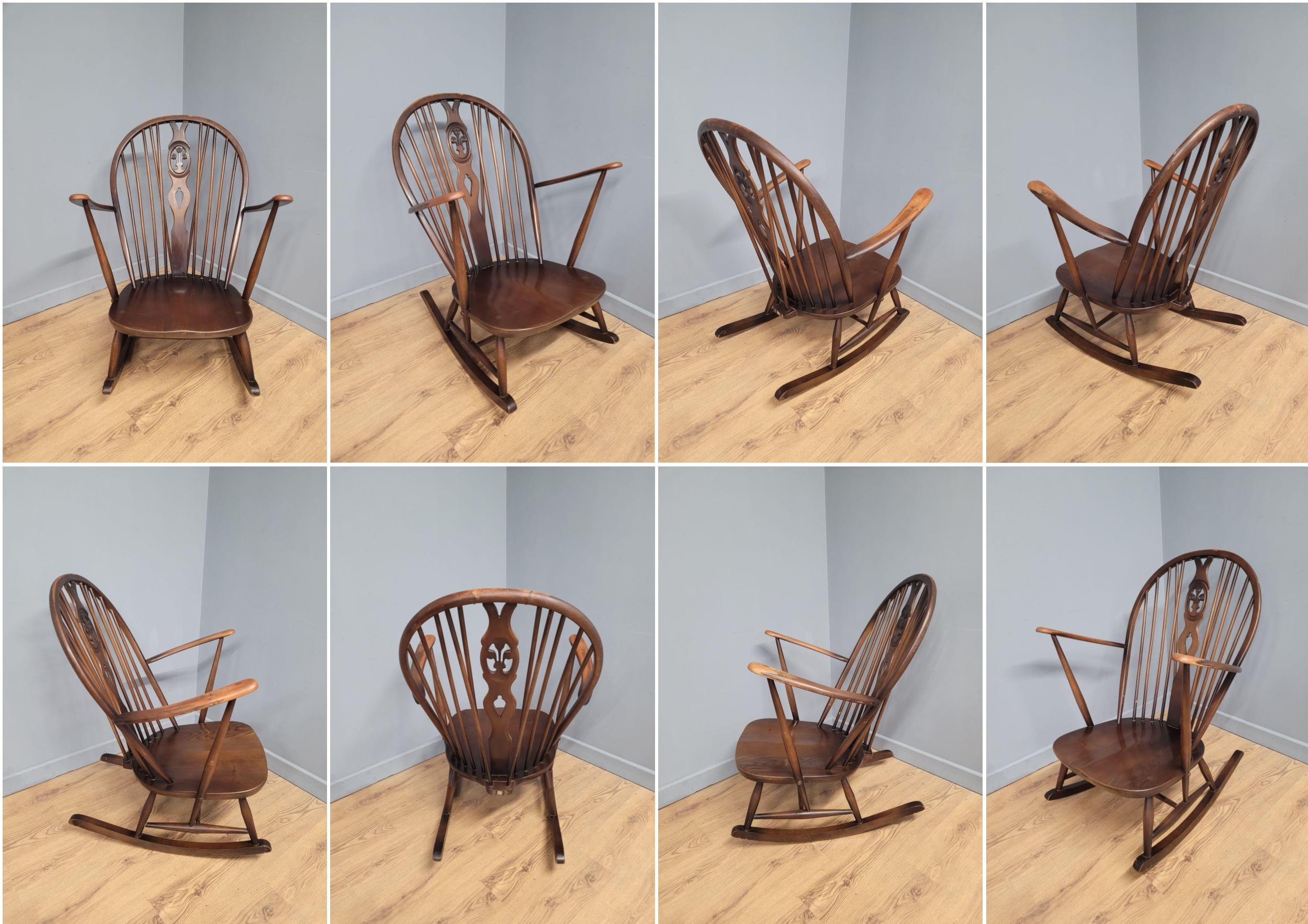 Ercol fleur de lys rocking chair hotsell