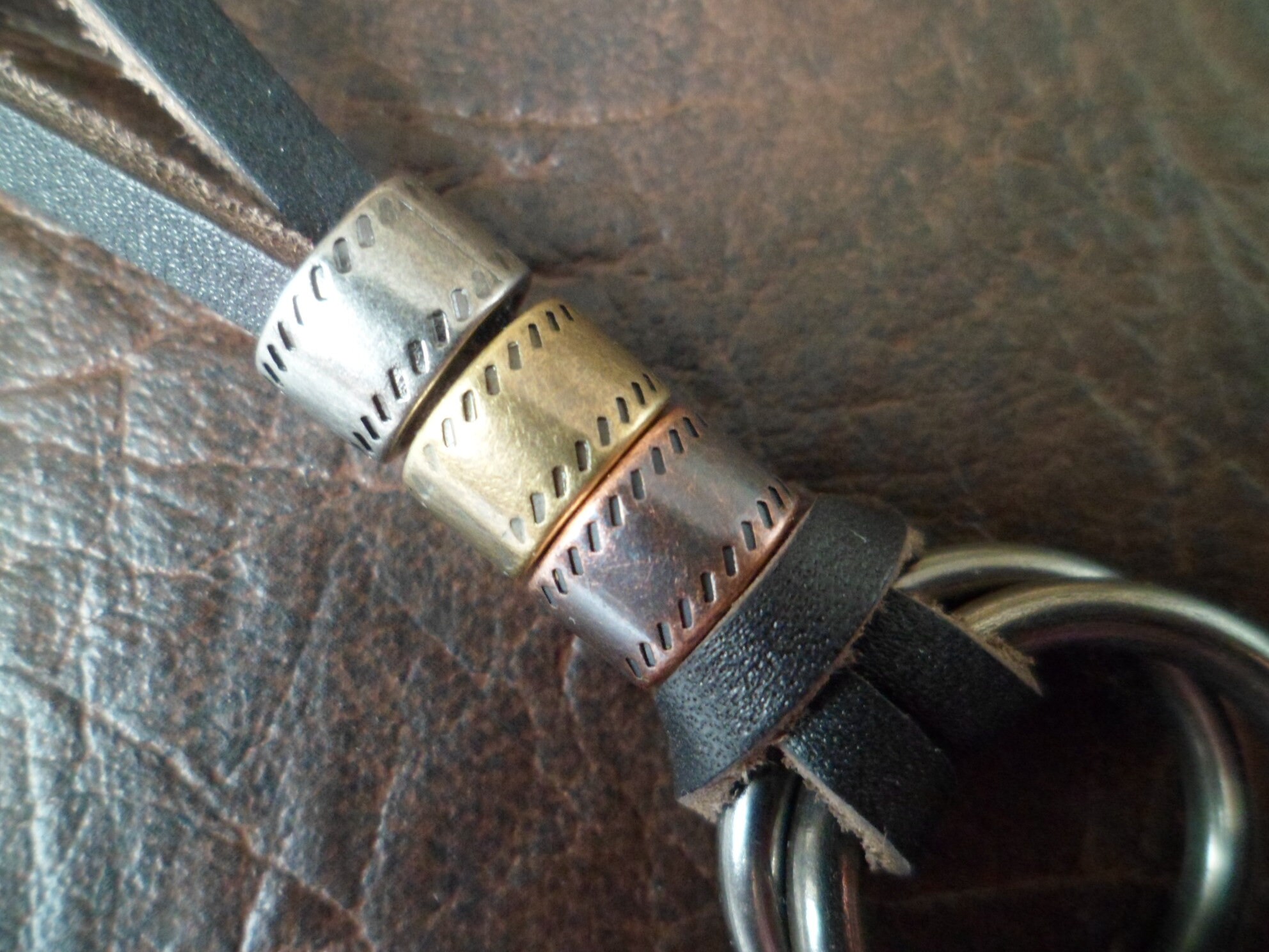 SALE Mens Brown Leather Necklace Women Leather Necklace Etsy