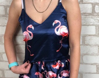 Suit 6-24 Months Toddler Flamingo Spirit Animal Short Sleeve Climbing Clothes Pajamas Sleepwear Suit 6-24 Months Toddler Flamingo Spirit Animal Short Sleeve Climbing Clothes Pajamas Sleepwear