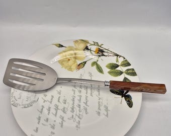 Handcrafted Agate Handle Frying Shovel - Stainless Steel Kitchen Tool